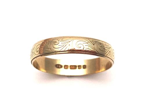9ct Yellow Gold Wedding Ring 4mm