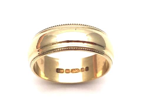 9ct Yellow Gold Wedding Ring 6.5mm