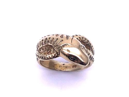 9ct Yellow Gold Snake Ring