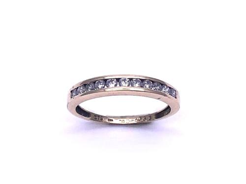 9ct Yellow Gold CZ Eternity Ring