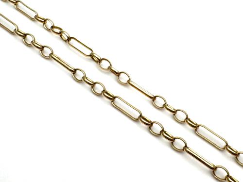 9ct Yellow Gold Round Figaro Chain