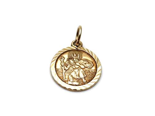 9ct Double Sided St.Christopher Pendant