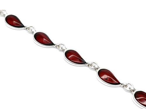 Cherry Amber Fancy Bracelet 7.5 Inch