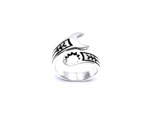 Silver Spanner Ring