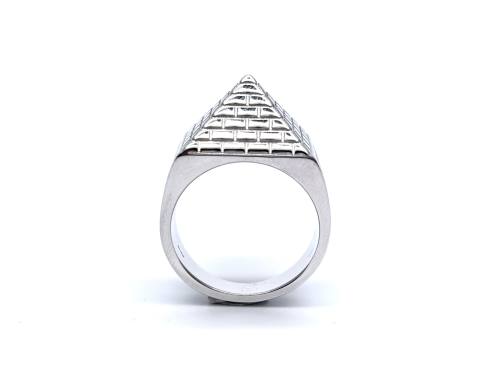 Silver Pyramid Ring 18mm