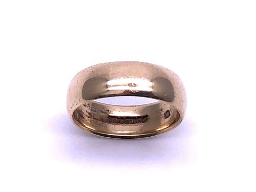 9ct Yellow Gold Wedding Ring 6.5mm