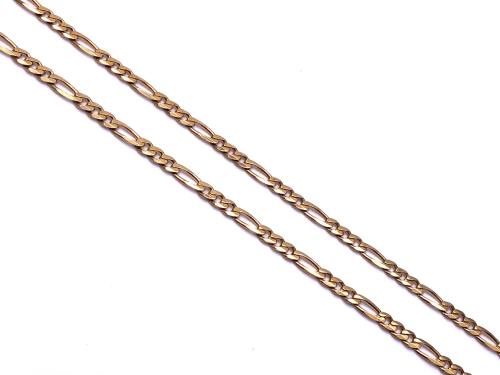9ct Yellow Gold Figaro Chain 16 Inch