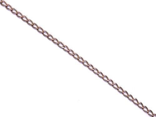 9ct Yellow Gold Patterned Curb Bracelet