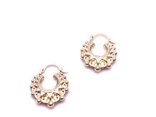 9ct Yellow Gold Baby Creole Hoop Earrings