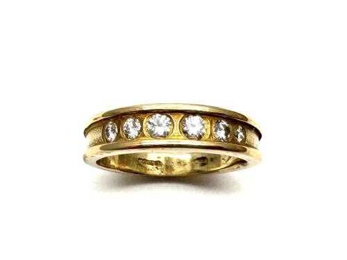 18ct Yellow Gold Diamond 6 Stone Ring