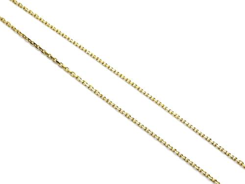 9ct Yellow Gold Fine Rolo Chain 16-18 Inch
