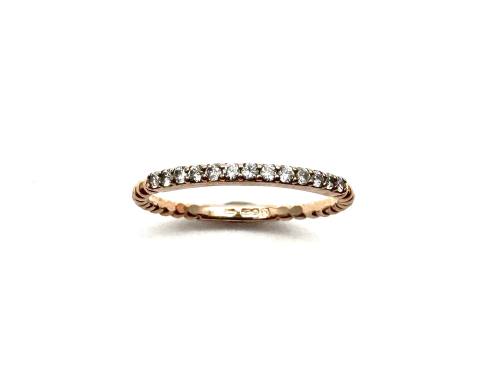 9ct Rose Gold Diamond Eternity Ring