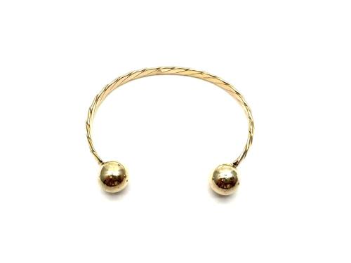 9ct Yellow Gold Baby Torque Bangle
