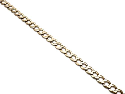 9ct Yellow Gold Curb Bracelet 9 Inch