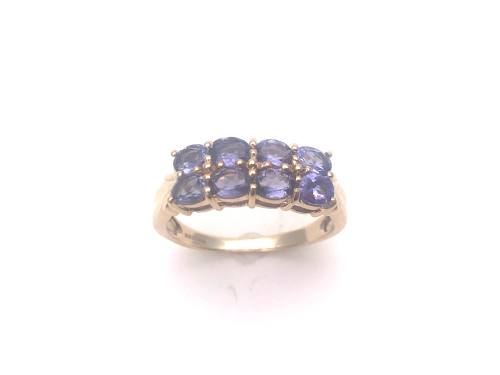 9ct Iolite Pave Ring