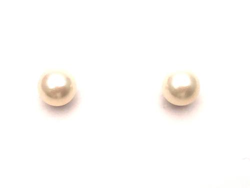 9ct Simulated Dress Pearl Stud Earrings
