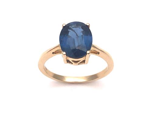 9ct Yellow Gold Kyanite Solitaire Ring
