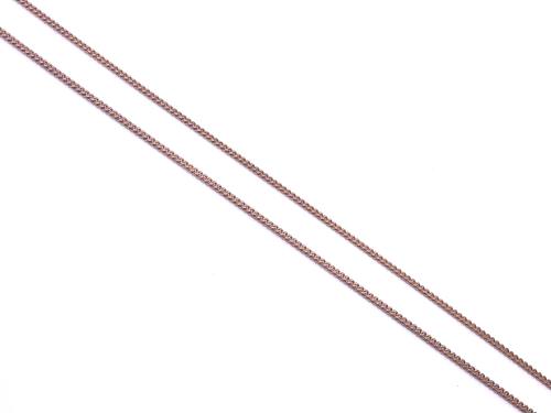 9ct Yellow Gold Fine Curb Chain 18 Inch