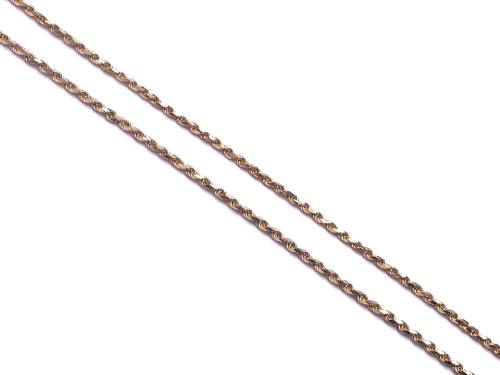 9ct Yellow Gold Solid Rope Chain