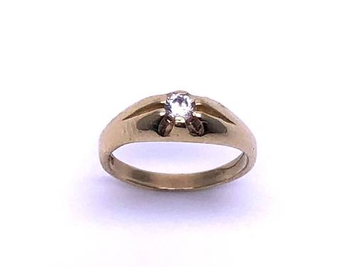 9ct Childs CZ Solitaire Ring