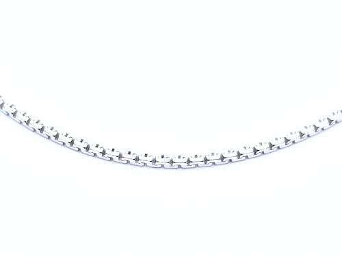 Silver Cobra Square Chain 24 Inch