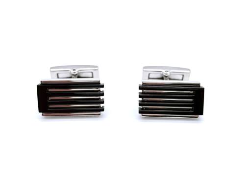 Stainless Steel Black IP Plating Cufflinks