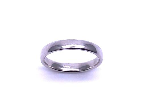 18ct White Gold Plain Wedding Ring