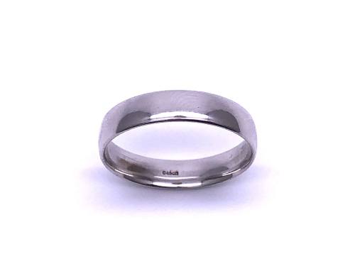 18ct White Gold Wedding Ring 4.5mm