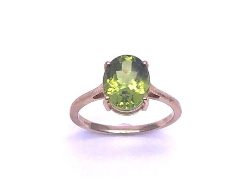 9ct Yellow Gold Changbai Peridot Ring