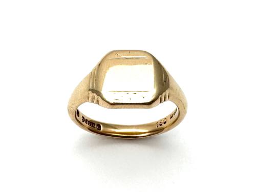 9ct Yellow Gold Signet Ring Chester1957