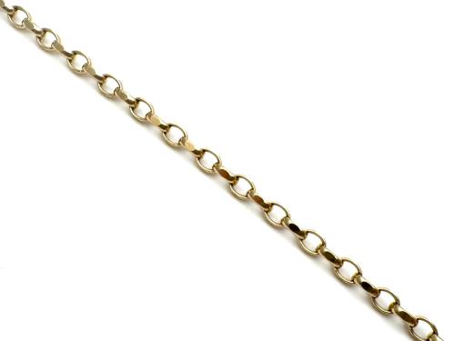 9ct Yellow Gold Fine Belcher Bracelet