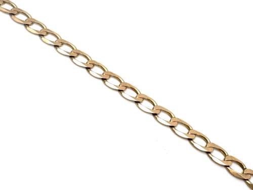 9ct Yellow Gold Flat Curb Bracelet