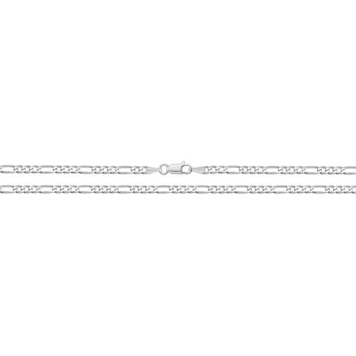 Silver Light Figaro Anklet 10 Inch