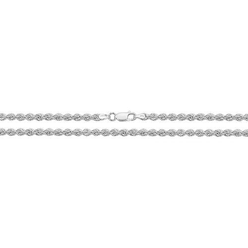 Silver Rope Chain 18 Inch