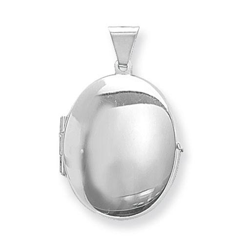 Silver Plain Oval Locket