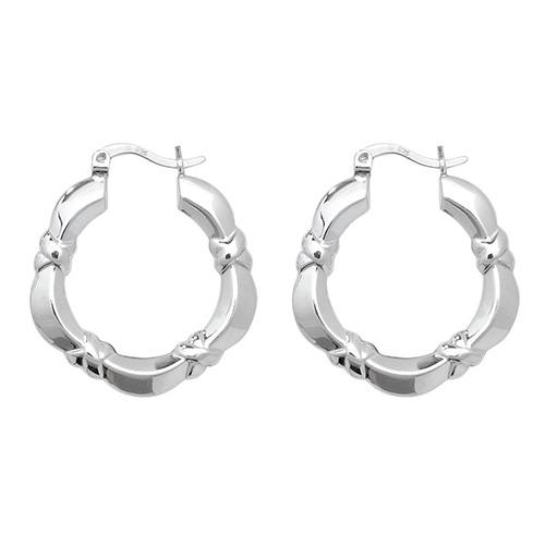 Silver Creole Earrings