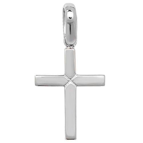 Silver Plain Cross Pendant 26x13mm