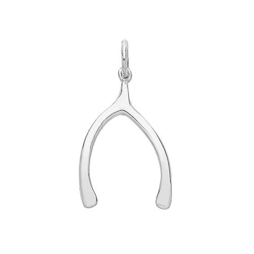 Silver Wishbone Pendant