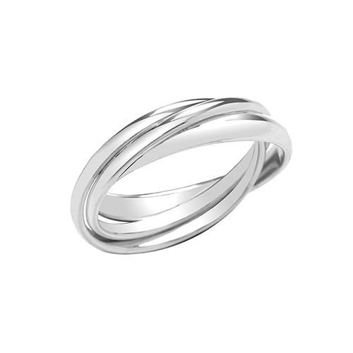 Silver Ladies 2mm Russian Ring