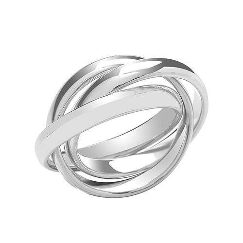 Silver Ladies 3.5mm Russian Ring