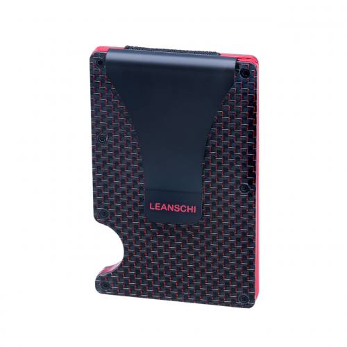 Tech Wallet In Black + Red Carbon