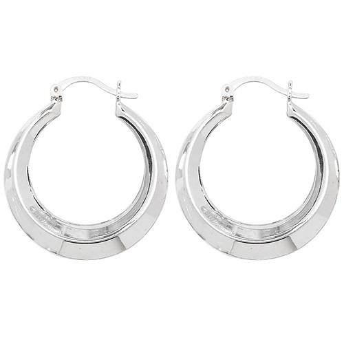 Silver Creole Earrings