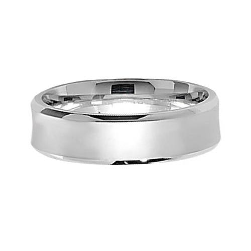 Silver Satin Wedding Ring 6mm