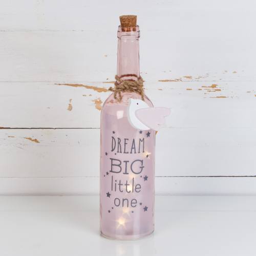 Pink Light Up Bottle - Dream Big