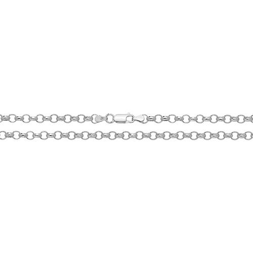 Silver Round Belcher Chain 28 inches