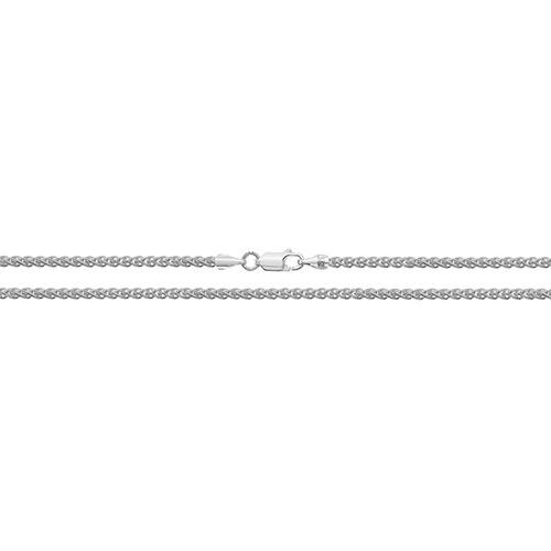 Silver Spiga Chain 30 Inch