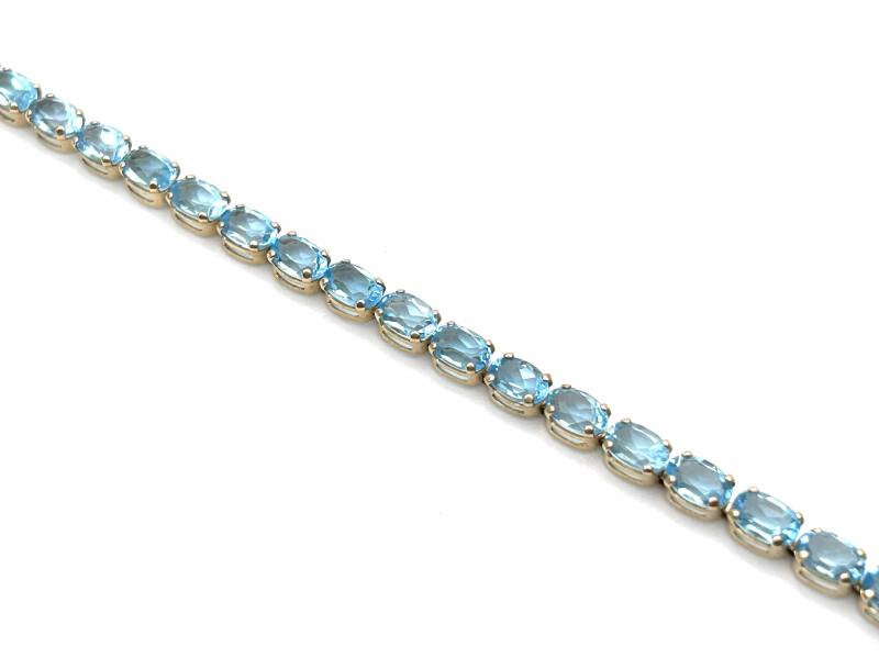Sterling Silver Blue Topaz & Diamond Twist Bracelet Bridal Headwear and  Jewellery from H.Samuel - hitched.co.uk