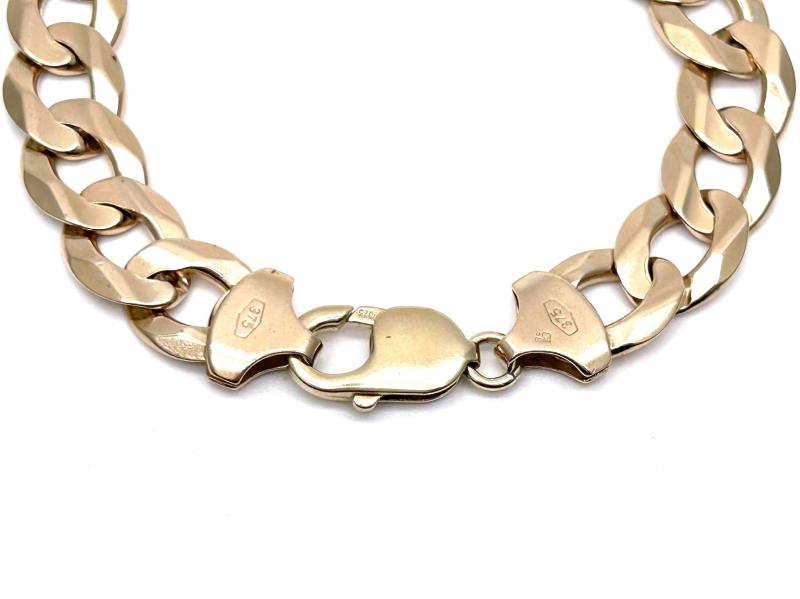 Pre-Owned 9ct Gold Curb Bracelet – Claytons Jewellers