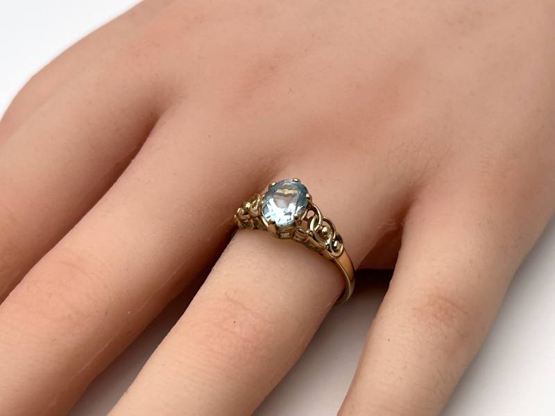 Topaz engagement deals ring
