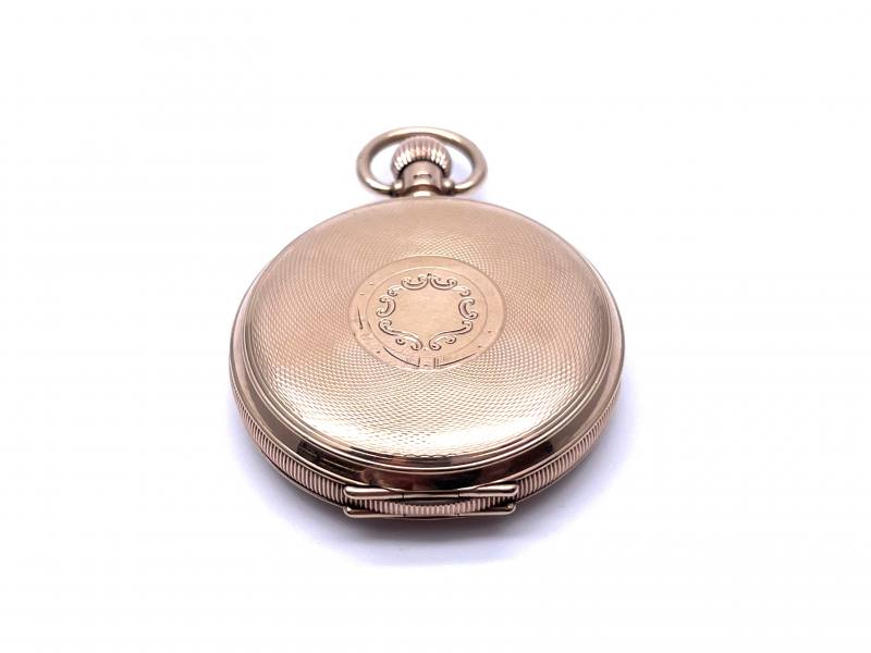 9ct gold waltham hotsell full hunter pocket watch